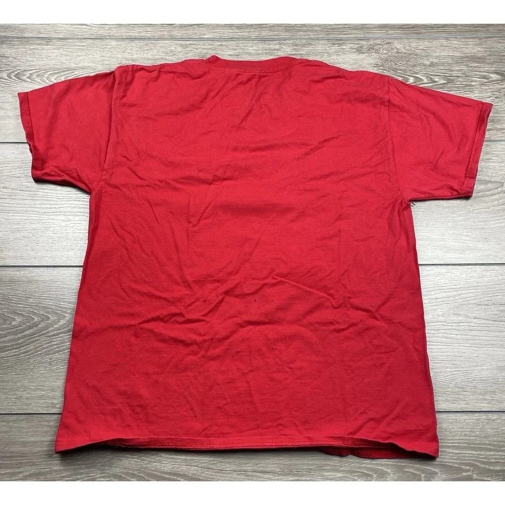Hanes X Walt‎ Disney World Unisex Grumpy World Infamous T Shirt Red Size Large
